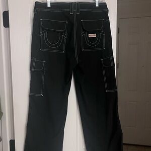 Black stitched Cargo